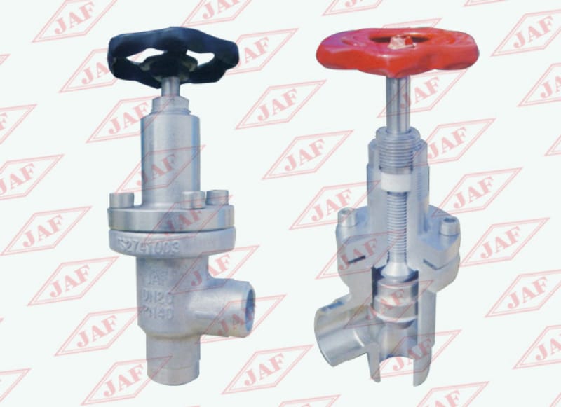 對焊直角截止閥J64F（B）-25(40）、對焊直角節(jié)流閥L61F(B)-25(40）